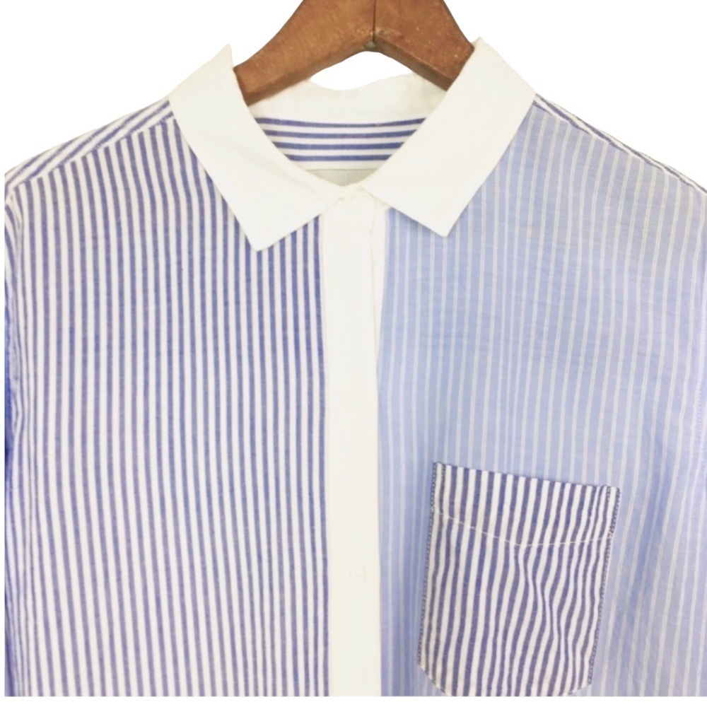 Rails Stripe Regular Fit Casual Bottom Down Shirt… - image 4